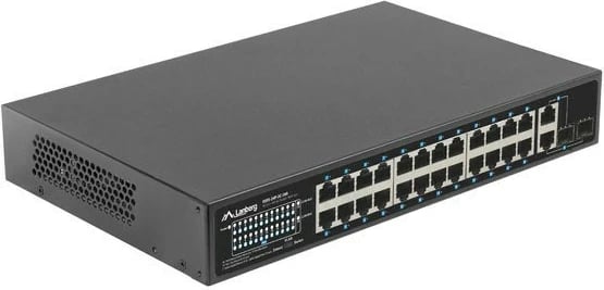 Switch Lanberg RSFE-24P-2C-360, 24x PoE+, 2x SFP, 1U, i zi