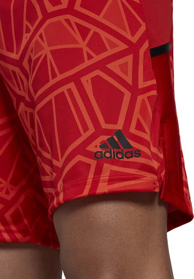 Shorce portieri adidas për meshkuj, të kuqe
