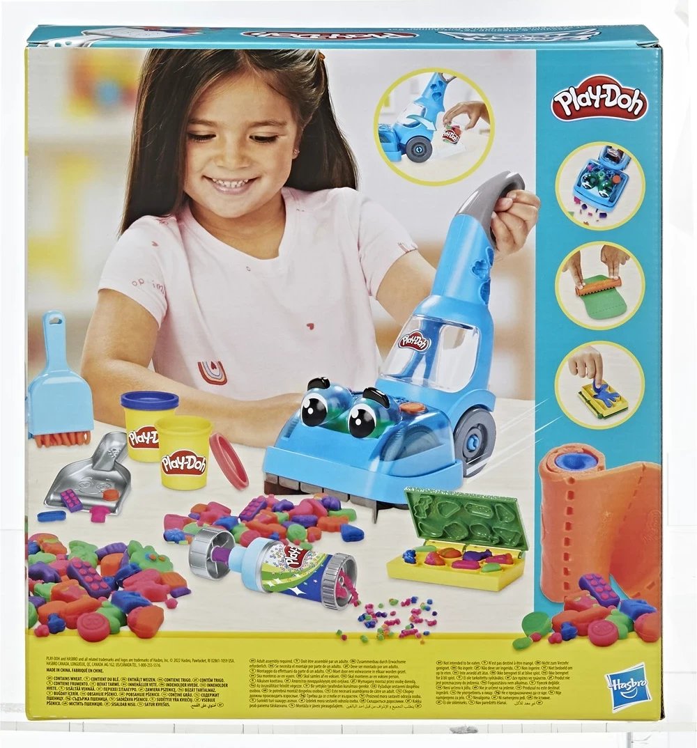 Set lodrash Play-Doh Zoom Zoom Vacuum & Cleanup, Hasbro, shumëngjyrësh