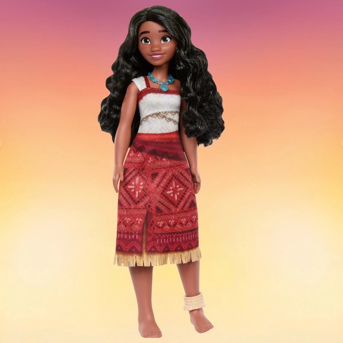 Kukull mode Disney Princess Mattel Vaiana JBT56, 25cm, me fustan, gjerdan dhe byzylyk
