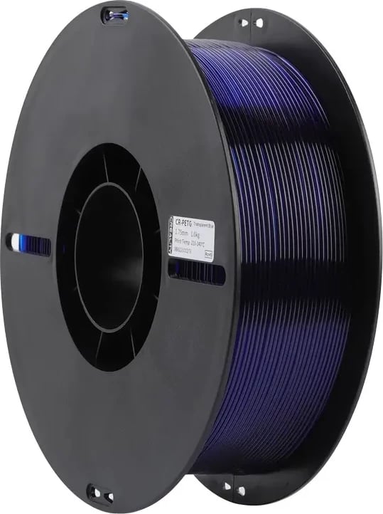 Filament 3D Creality CR-PETG, 1.75 mm, 1 kg, kaltër transparent