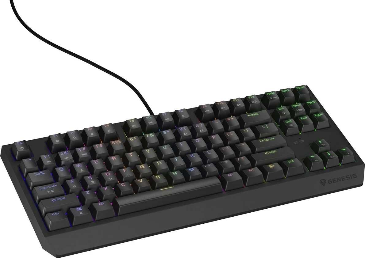 Tastierë mekanike GENESIS Thor 230 TKL, QWERTY, RGB, Wireless + Bluetooth, e zezë