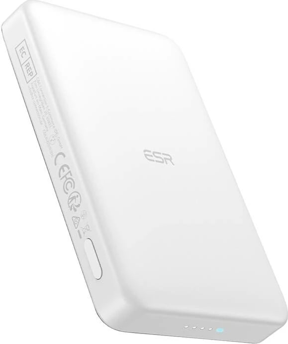 Powerbank ESR Qi2 MagSlim 10000 mAh, i bardhë