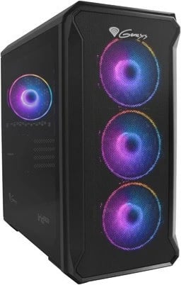 Kasë Genesis Irid 503 V2 Micro Tower me ARGB, USB 3.0, e zezë
