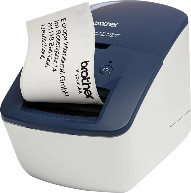 Printer etiketa Brother QL-600BXX1, termik, USB, Blu-Bardhë
