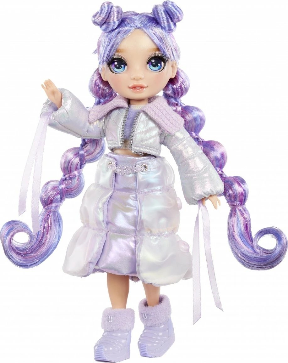 Kukull Rainbow High Winter Wonderland, MGA, 11 inç, Violet, me aksesorë dimërorë
