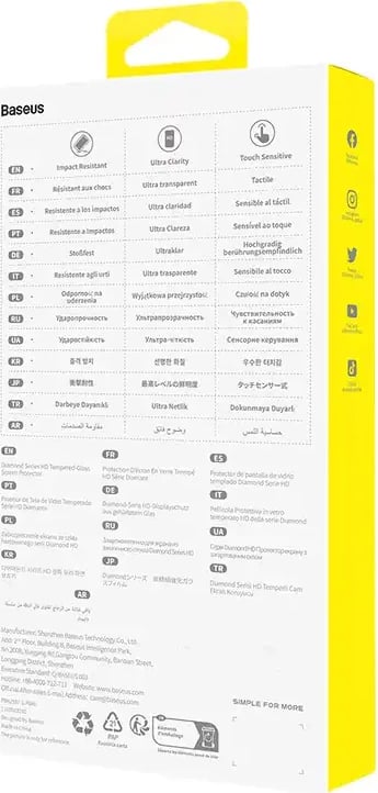 Mbrojtës ekrani xham i temperuar Baseus OS Diamond Series HD për iPhone 13 Pro Max/14 Plus, Transparent
