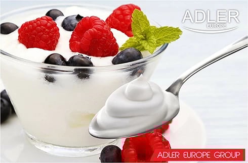 Aparat për kos, Adler, AD 4476, 7 kavanoza qelqi 200 ml, kapak transparent, set 7 kavanoza