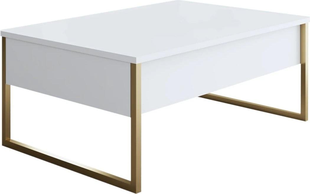 Set mobiljesh për dhomë dite, Skye Decor, ngjyrë e bardhë dhe ari, Luxe Set mobiljesh për dhomë dite, Skye Decor, ngjyrë e bardhë dhe ari, Luxe
