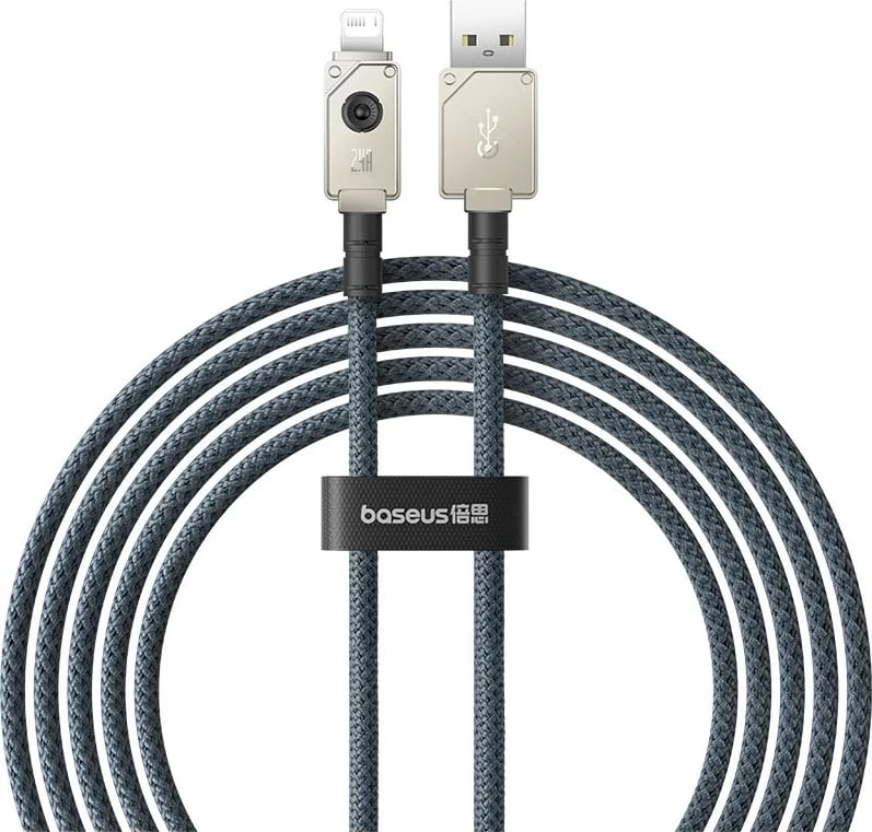 Kabllo USB Baseus Unbreakable, 2 m, 5V-2.4A, E zezë