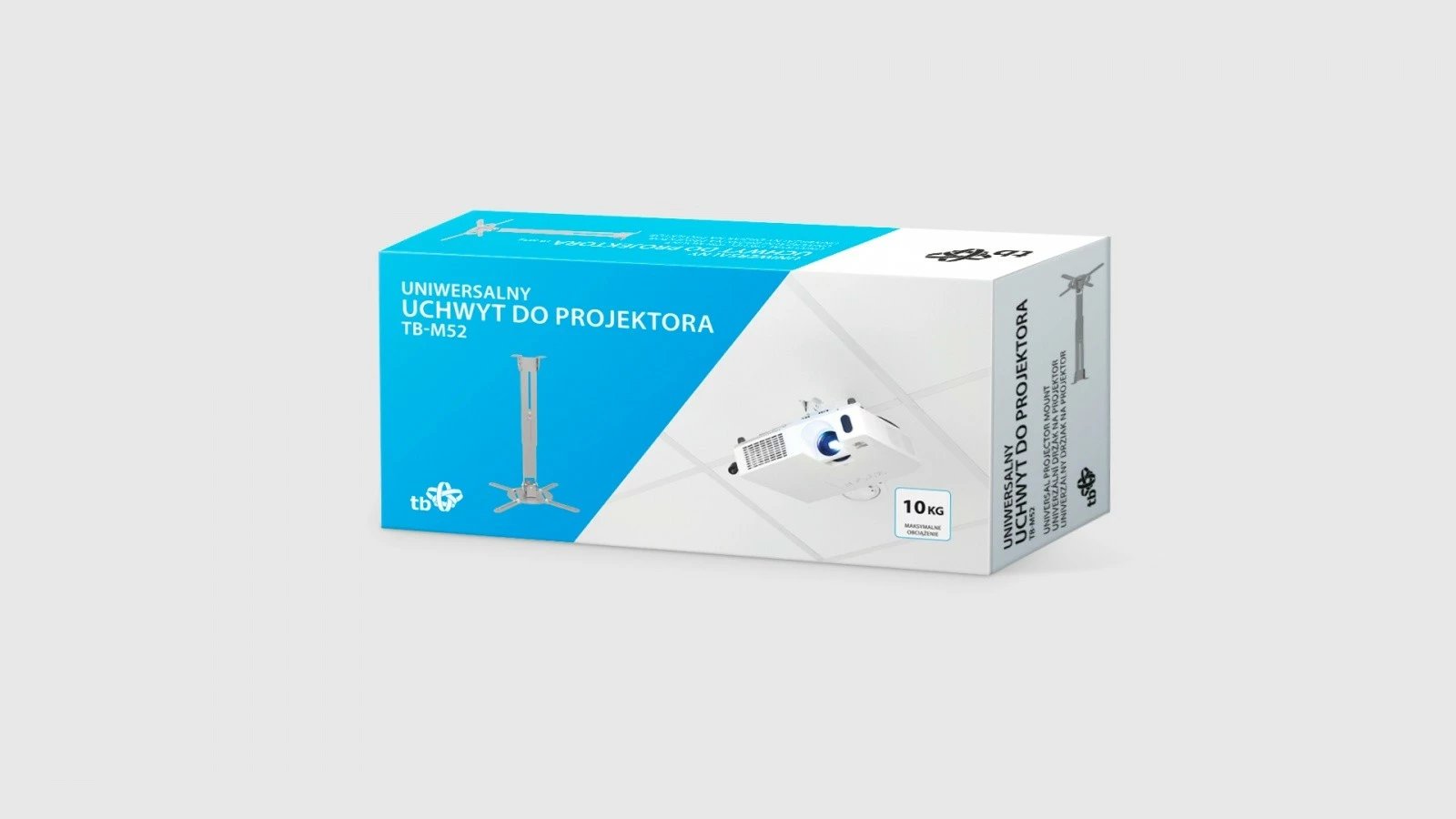 Mbajtës projektori TB TB-M52, tavan/mur, 10kg, argjendtë