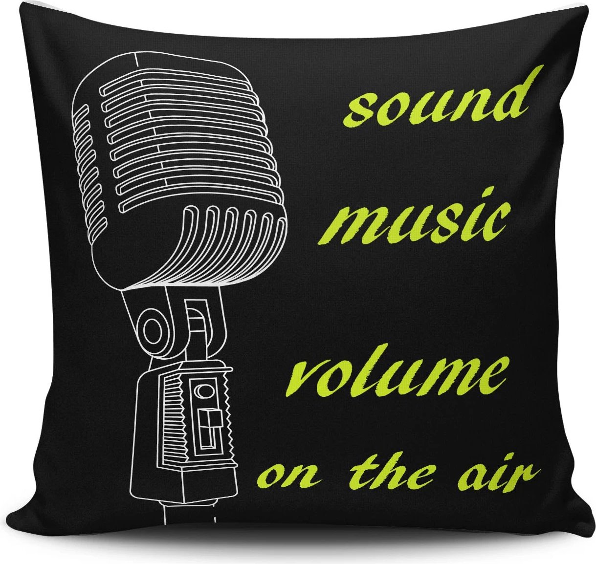 Jastëkë mbulesë, dizajn me mikrofon, shumëngjyrëshe, NKLF-350, 43x43cm