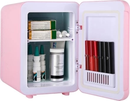 Mini frigorifer Adler AD 8084 4L me ftohje dhe ngrohje rozë