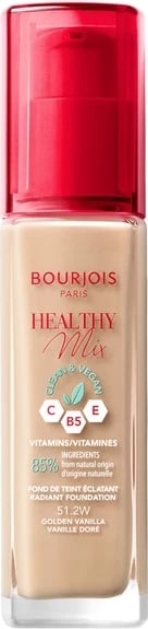 Fondatinë Bourjois Healthy Mix Clean Vegan Illuminating 51.2 Golden Vanilla 30ml