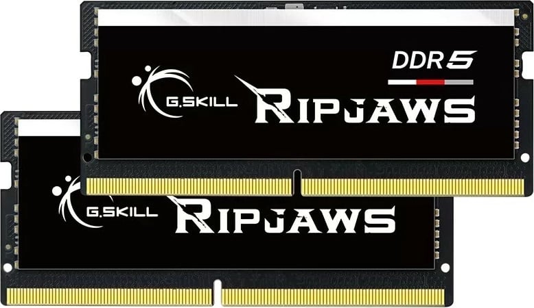 RAM Memorje G.SKILL Ripjaws SODIMM DDR5, 32GB (2x16GB), 5600MHz, CL40, e zezë
