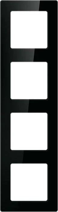 Kornizë katërfishe për çelësa Avatto N-TS10-Frame-B4, e zezë