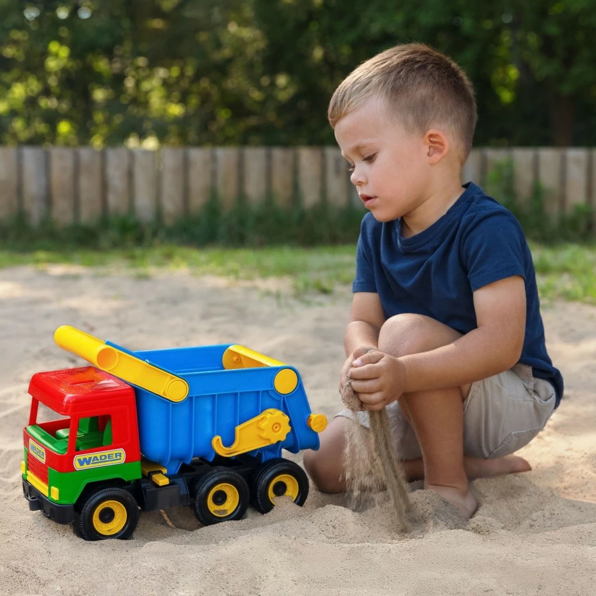 Kamion lodër Wader Middle Truck 38 cm, plastikë, ngjyra të përziera