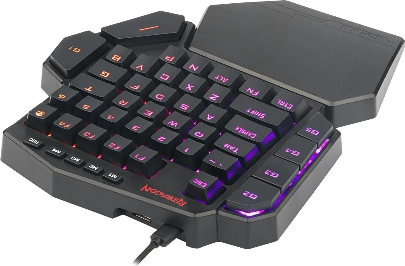 Tastierë për një dorë Redragon K585 DITI, me RGB