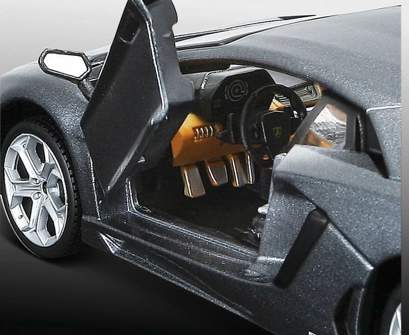 Model metalik makine Maisto Lamborghini Aventador 1:24, gri, për montim