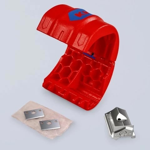 Prerës kabllosh Knipex BiX, plastikë/çelik inox, 5 cm, kuq