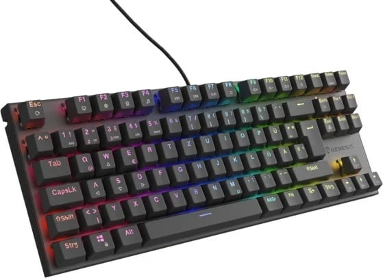 Tastierë gaming GENESIS THOR 303 TKL DE RGB mekanike kafe e zezë hot swap