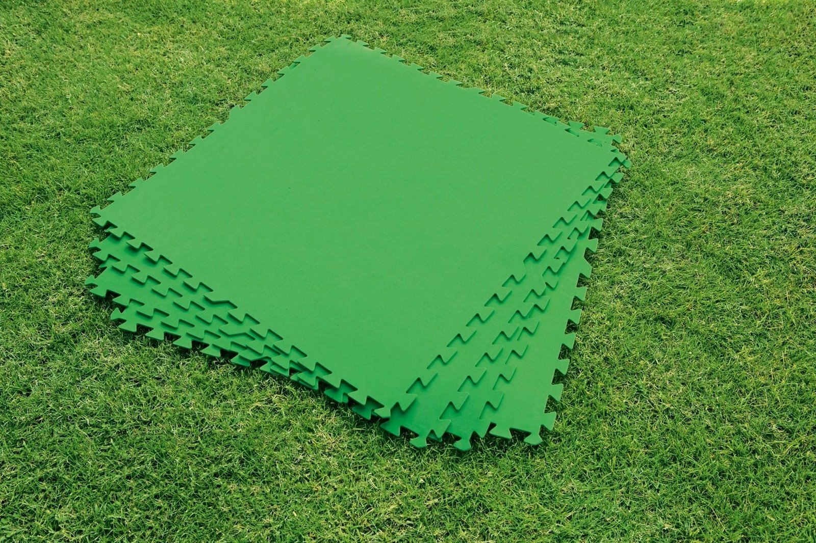 Mbrojtës dyshemeje për pishinë Bestway Flowclear 78cm x 78cm, i gjelbër, set prej 8 copësh
