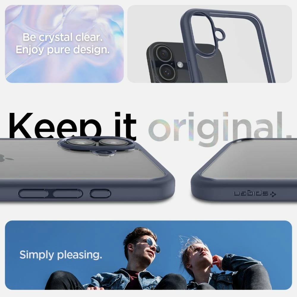 Mbështjellës Spigen Ultra Hybrid MagSafe për iPhone 16, Blu