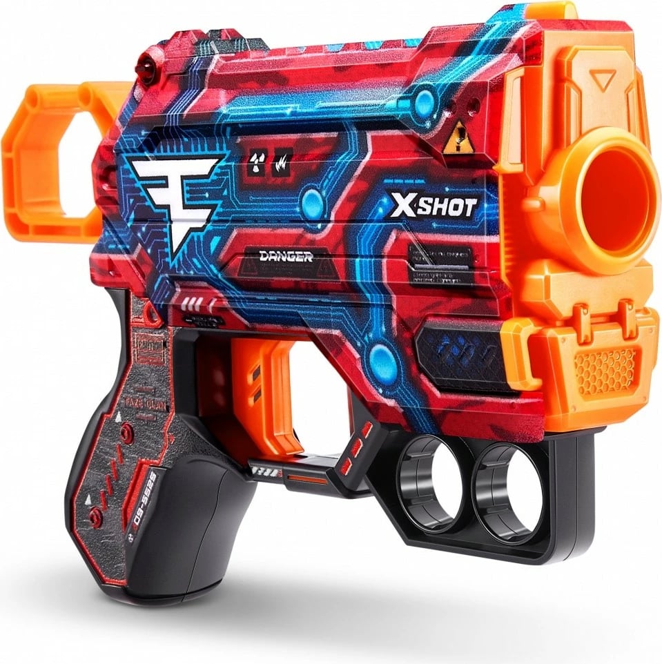 Lodër blaster ZURU X-Shot Skins Menace Faze Launcher, 4 shigjeta, Mix