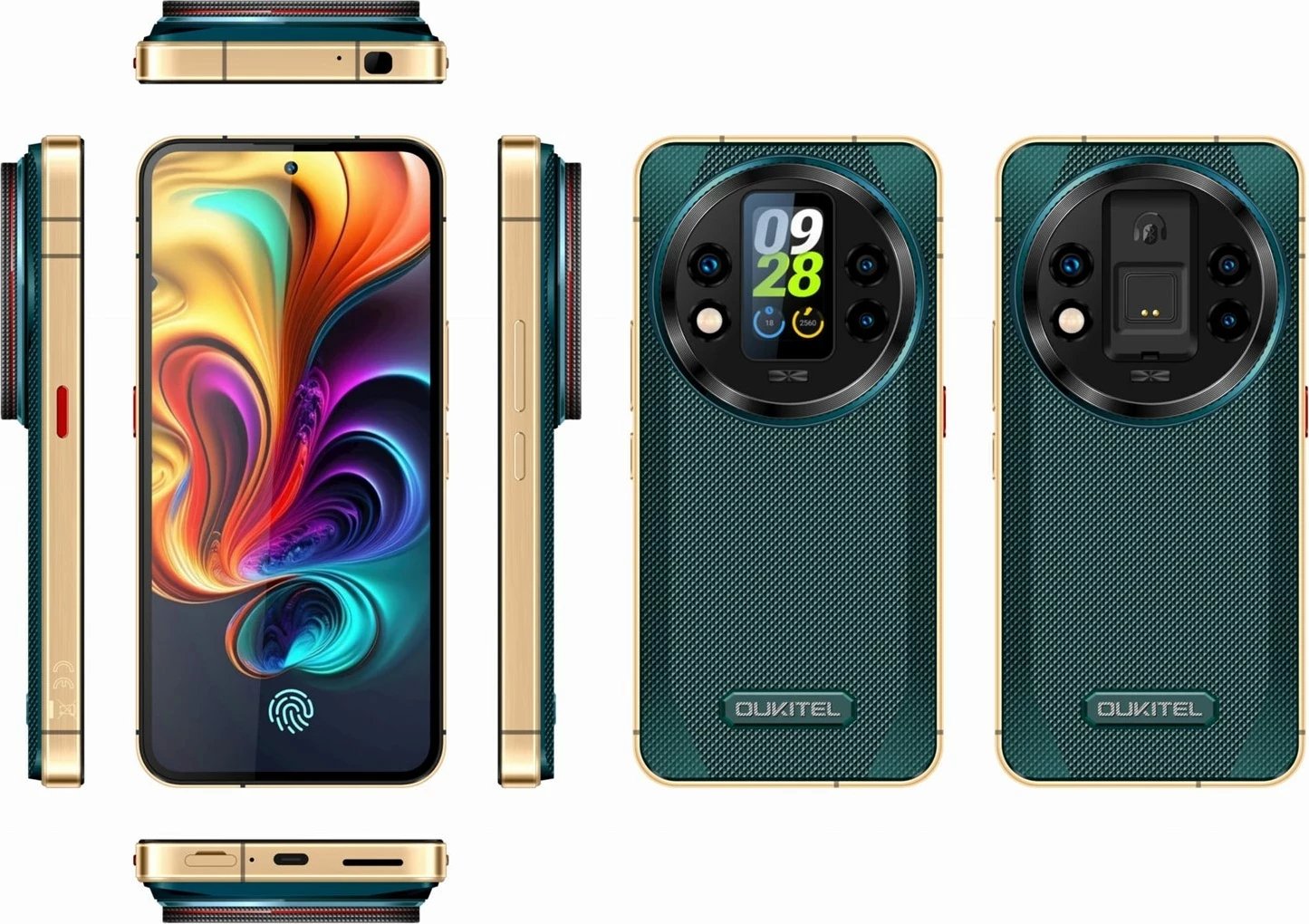 Celular Oukitel WP200 Pro 5G, 6.7", 24GB/1TB, Gjelbër