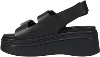 Këpucë me takë Tommy Hilfiger Jeans për femra, të zeza