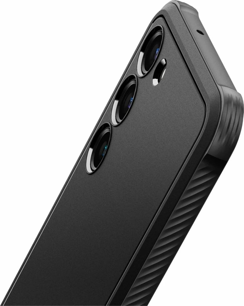 Mbështjellës Spigen Rugged Armor për Samsung Galaxy S23, Matte Black
