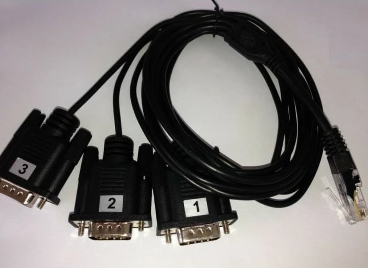 Kabllo lidhëse ALLNET ALL4500_COM, DB-9, Mashkull, Mashkull, e zezë