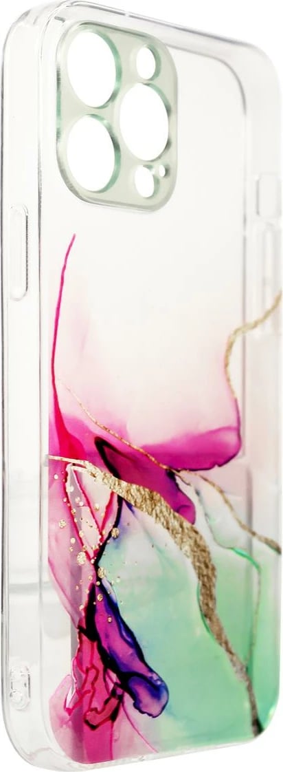 Mbështjellës Hurtel Marble Case për iPhone 12 Pro Max, TPU, Mint Marble, Gjelbër