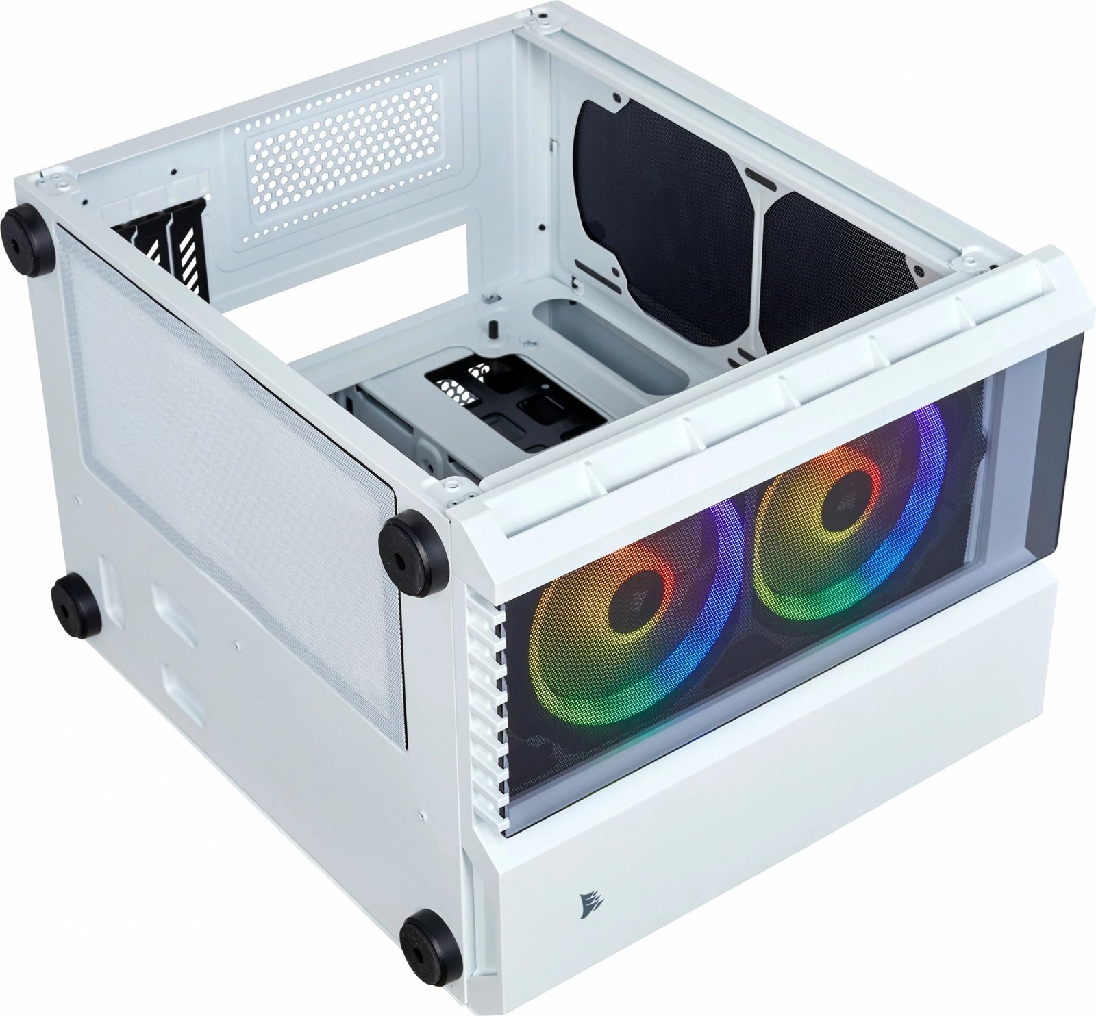 Kasë Corsair Crystal 280X, micro ATX, xham i temperuar, e bardhë
