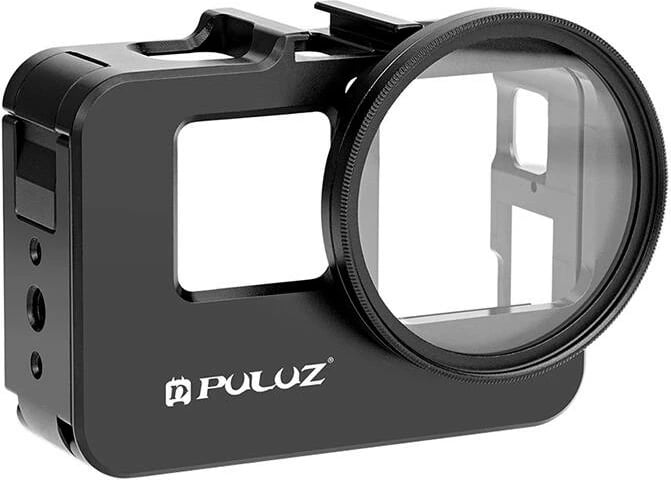 Kasë metalike Puluz PU966B për Insta360 Ace Pro/Ace, me filtër UV, e zezë