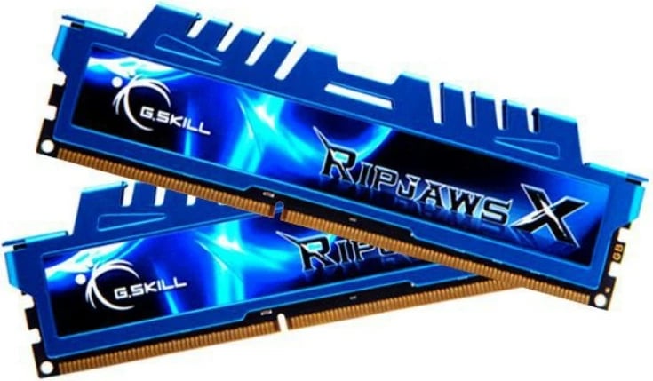 RAM Memorje G.SKILL RipjawsX F3-2133C10D-16GXM, 16GB (2x8GB), DDR3, 2133MHz, CL10, Blu