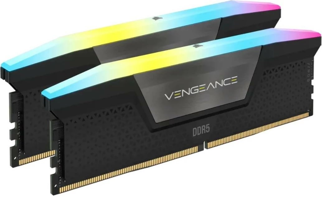 RAM Memorje Corsair Vengeance RGB DDR5, 32GB (2x16GB), 7200MHz, CL34, Set