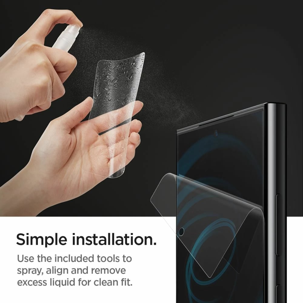 Folje mbrojtëse Spigen Neo Flex për Samsung Galaxy S24 Ultra, 2 copë