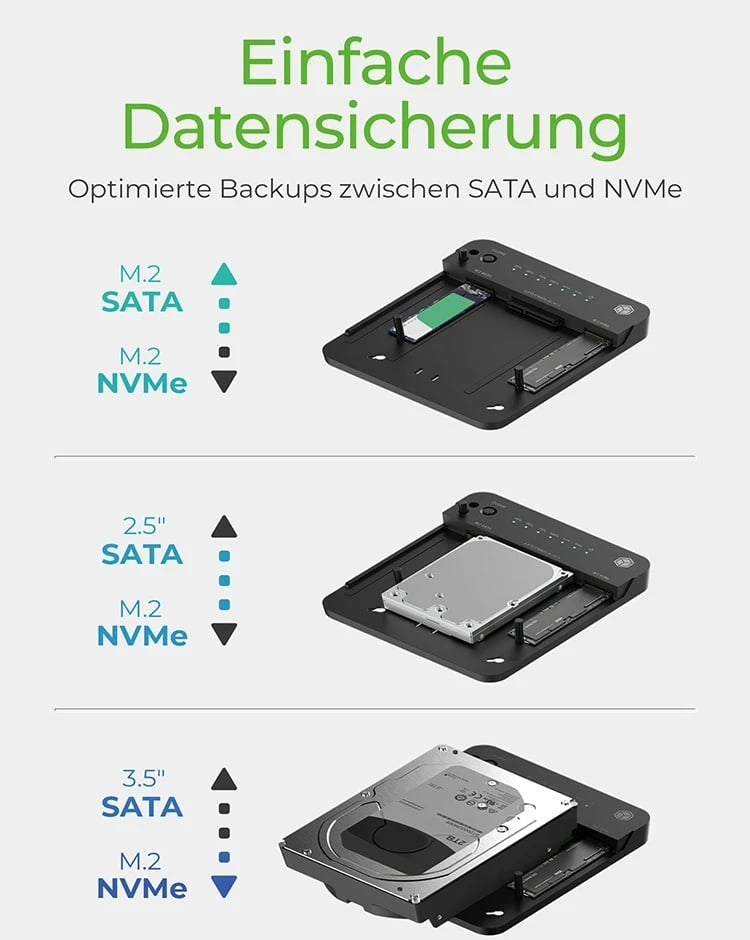 Docking station ICY BOX IB-2915MSCL-C31, klonim HDD/SSD, USB 3.2 Gen 2, i zi
