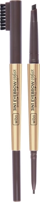 Laps për vetulla Wibo 3in1 Eyebrow Stylist 2 Dark Brown, 1 copë