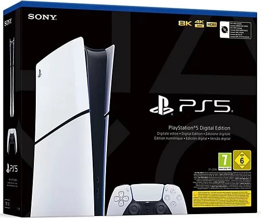 Konsolë Spny PS5, 1TB Digital Slim, i bardhë