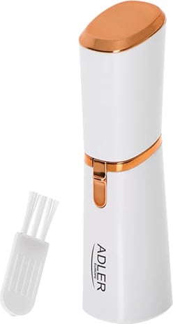 Makinë rroje trimmer për fytyrë, Adler, AD 2939, kokë me sitë, dritë LED, 1xAA, perlë-ari