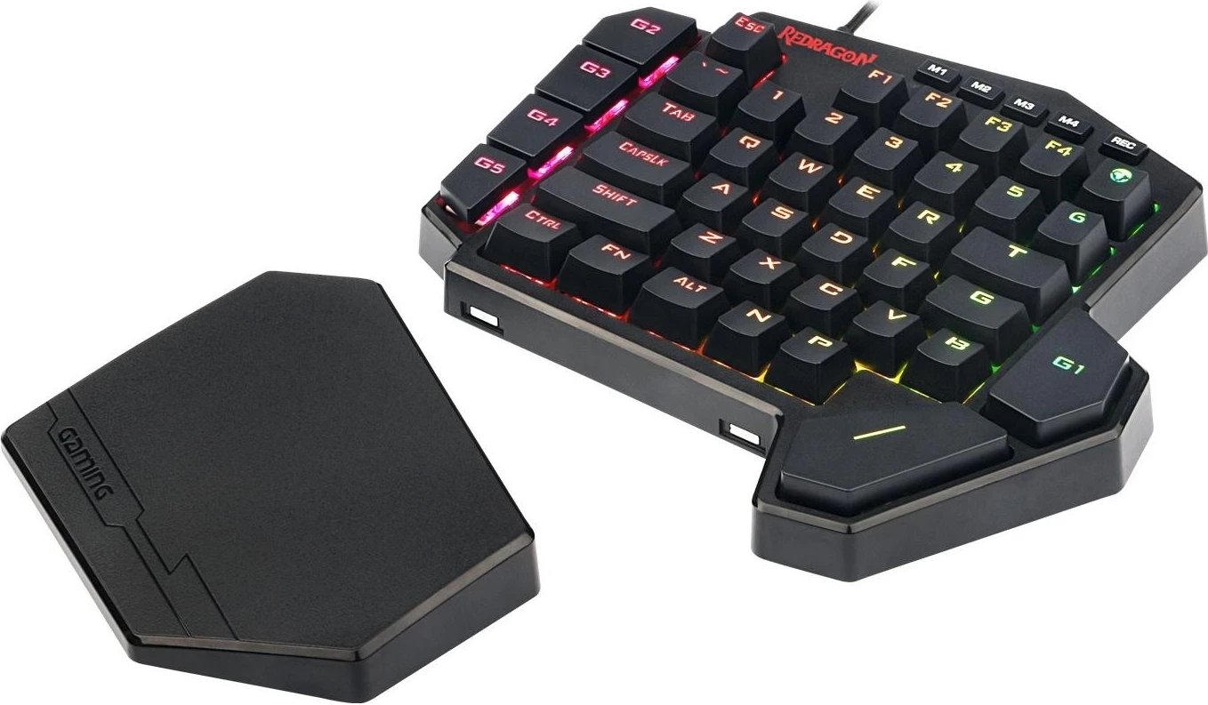 Tastierë për një dorë Redragon K585 DITI, me RGB