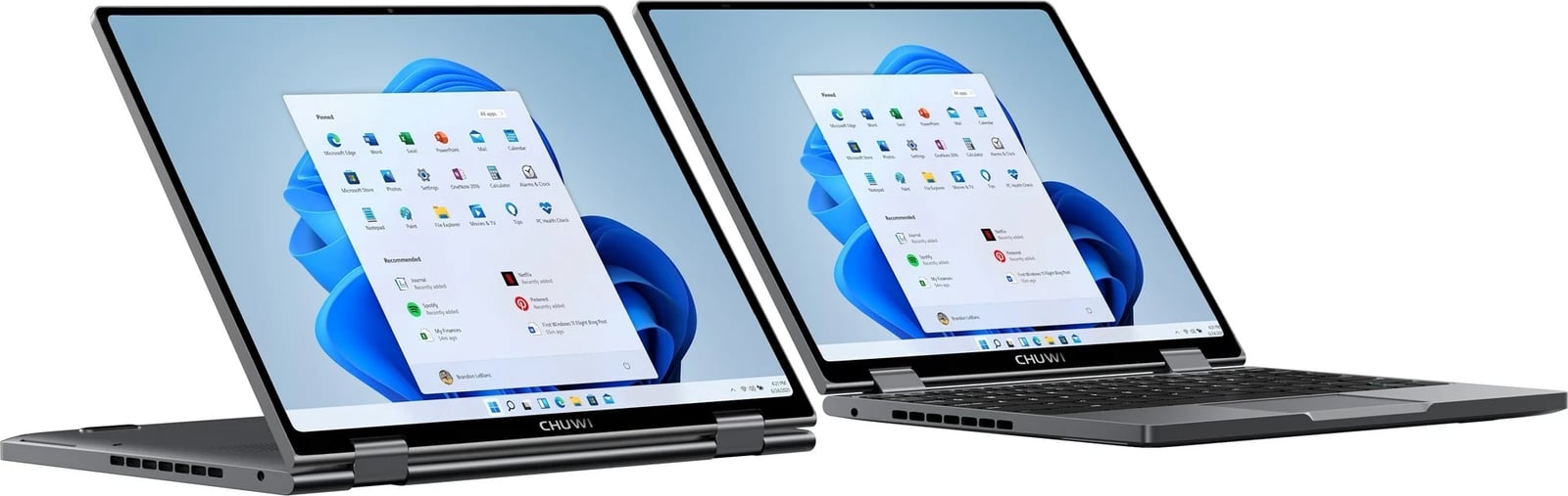 Laptop Chuwi MiniBook-X-2023-K2-SR, 10.51", 12 GB RAM, 512 GB SSD, Argjendtë