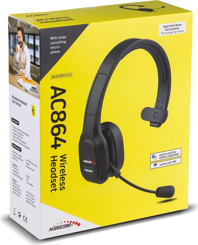 Kufje wireless Audiocore 74452, të zeza