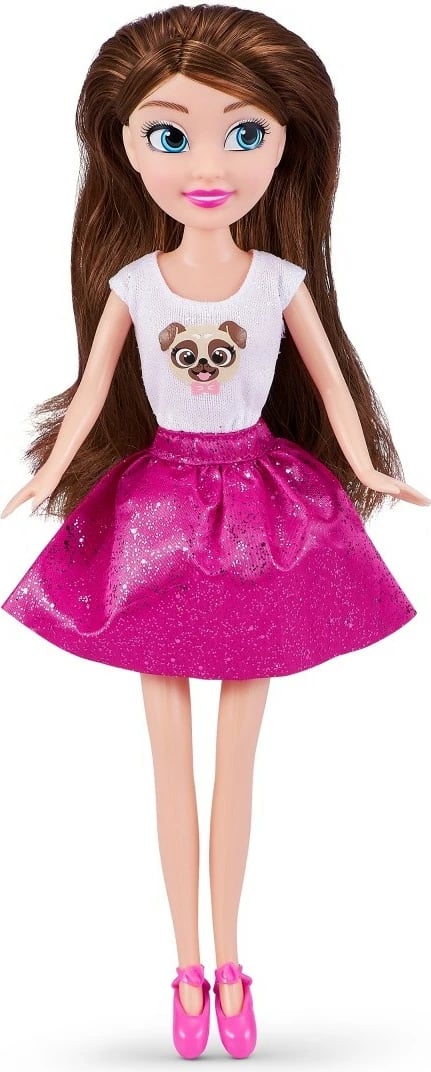 Set kukull Sparkle Girlz ZURU, 27 cm, me dy qenushë dhe litar shëtitje, për vajza