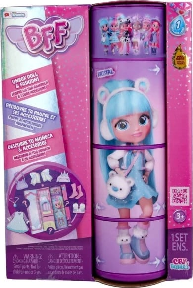 Lodër modë IMC Toys Cry Babies Kristal, shumëngjyrëshe