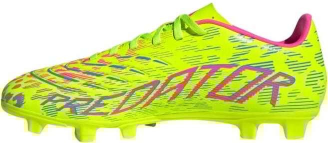 Çizme futbolli adidas për meshkuj dhe fëmijë, të verdha