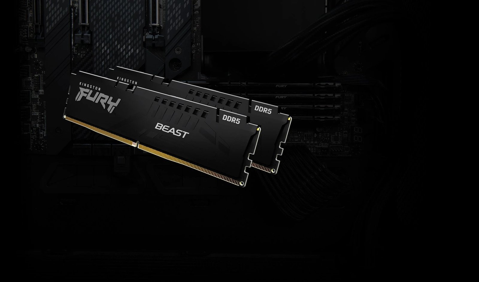 RAM Memorje Kingston FURY 16GB 6000MT/s DDR5 CL36 DIMM (Pako prej 2) Beast Black EXPO