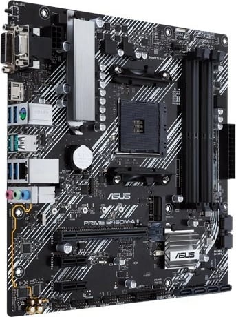 Pllakë amë Asus PRIME B450M-A II, micro ATX, Socket AM4, DDR4, M.2, e zezë